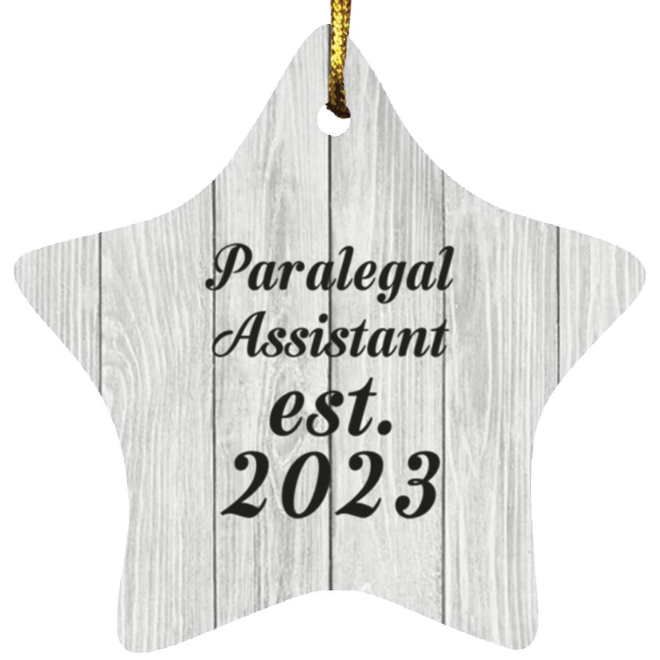 Paralegal Assistant Established Est. 2023 - Star Ornament F