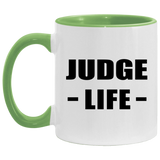 Judge Life - 11oz Accent Mug Green