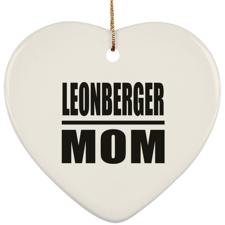 Leonberger Mom - Heart Ornament