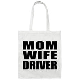 Mom Wife Driver - Tote Bag White