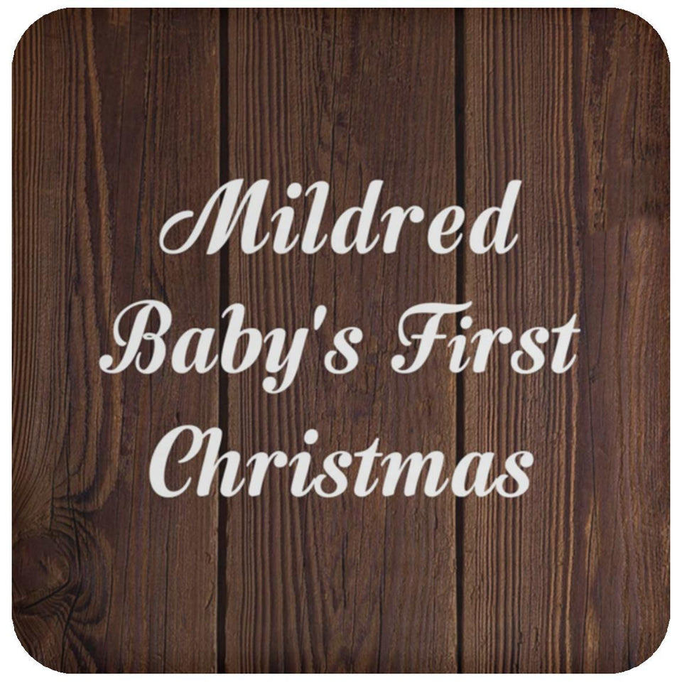 Mildred Baby's First Christmas - Drink Coaster D