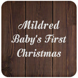 Mildred Baby's First Christmas - Drink Coaster D