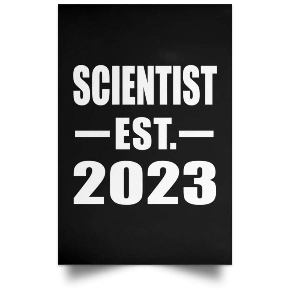 Scientist Established EST. 2023 - Poster Portrait