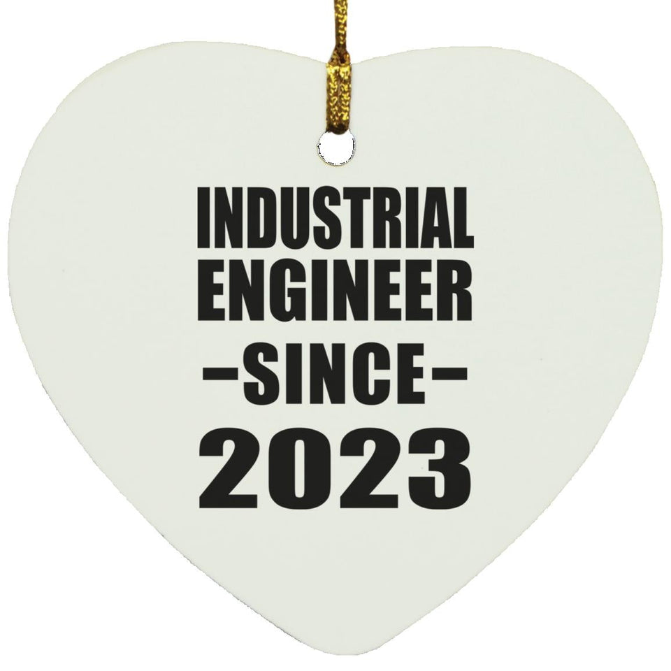 Industrial Engineer Since 2023 - Heart Ornament