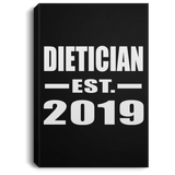 Dietician Established EST. 2019 - Canvas Portrait