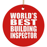 World's Best Building Inspector - Circle Ornament