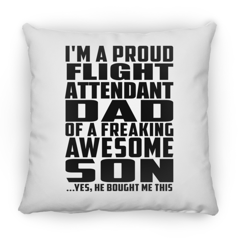 Proud Flight Attendant Dad Of Awesome Son - Throw Pillow