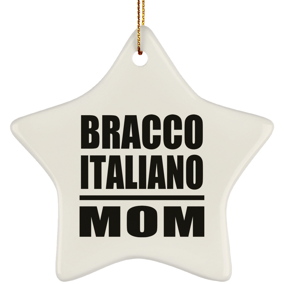 Bracco Italiano Mom - Star Ornament
