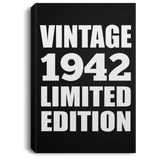 82nd Birthday Vintage 1942 Limited Edition - Canvas Portrait