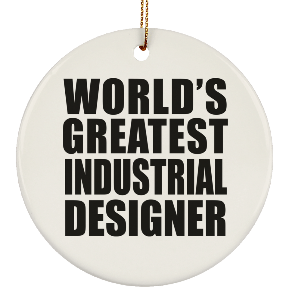 World's Greatest Industrial Designer - Circle Ornament