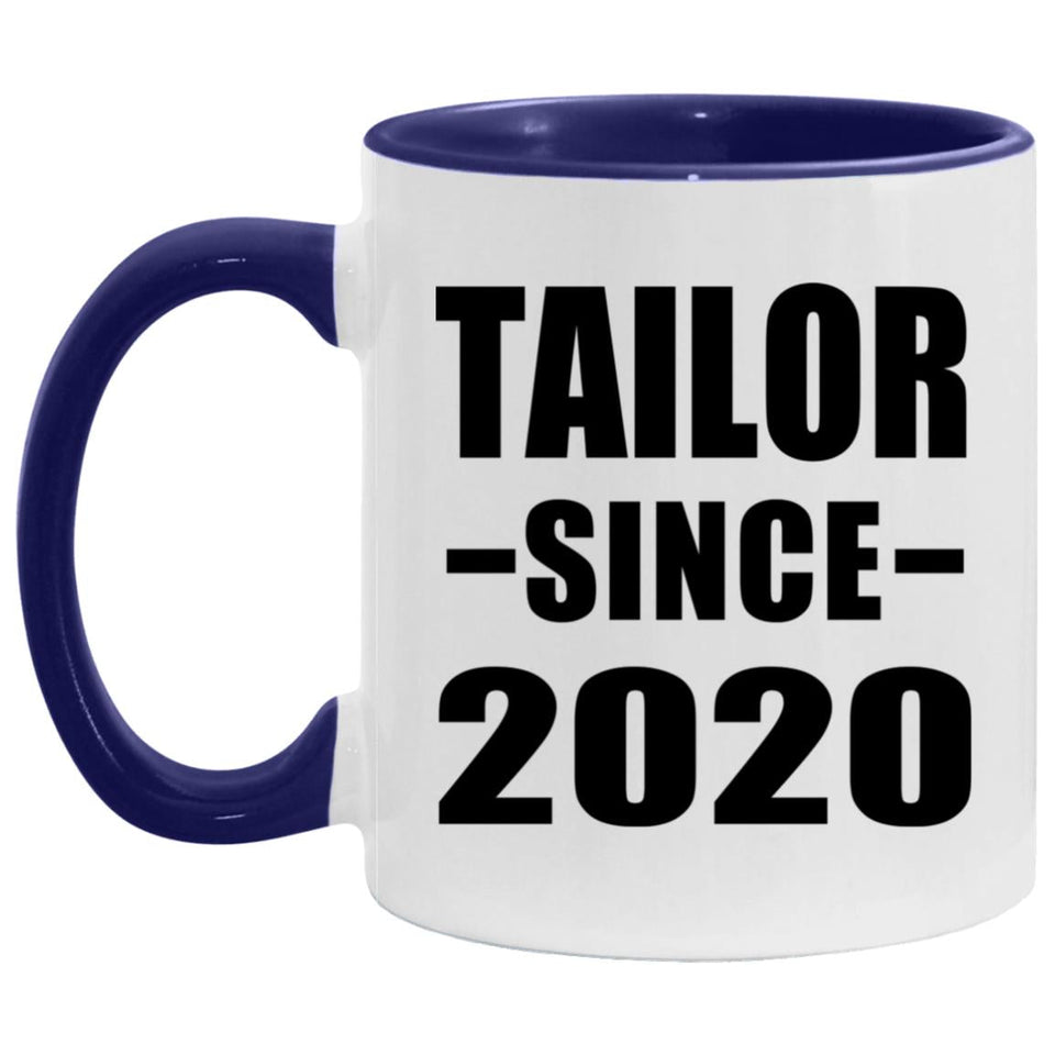 Tailor Since 2020 - 11oz Accent Mug Purple