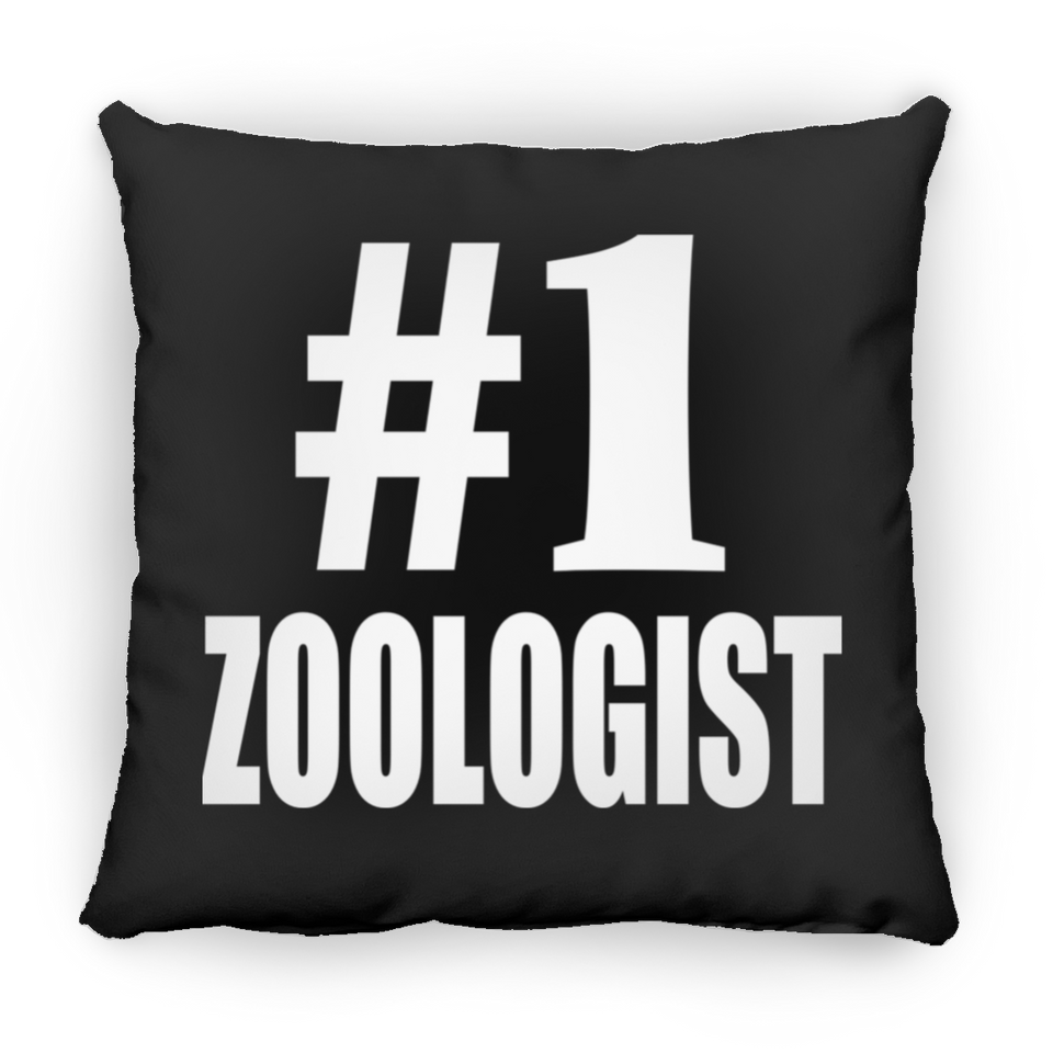 Number One #1 Zoologist - Throw Pillow Black