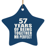 57th Anniversary 57 Years Of Being Mr Perfect - Star Ornament