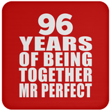 96th Anniversary 96 Years Of Being Mr Perfect - Drink Coaster