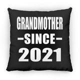 Grandmother Since 2021 - Throw Pillow Black