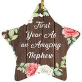 First Year As An Amazing Nephew - Star Ornament A