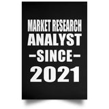 Market Research Analyst Since 2021 - Poster Portrait