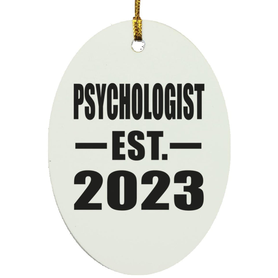 Psychologist Established EST. 2023 - Oval Ornament