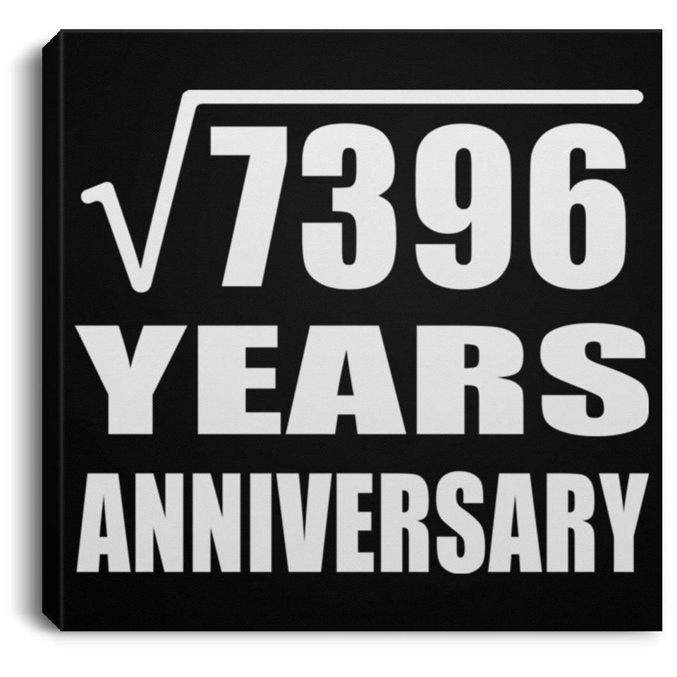 86th Anniversary Square Root of 7396 Years Anniversary - Canvas Square