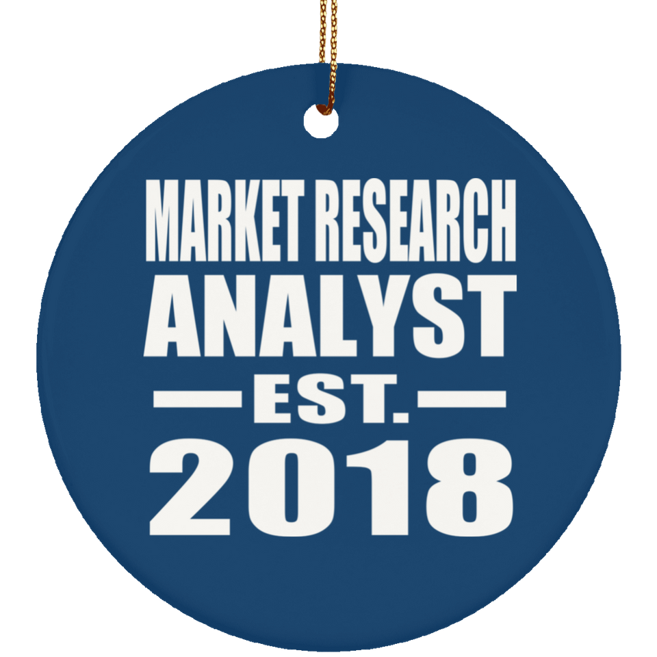 Market Research Analyst Established EST. 2018 - Circle Ornament