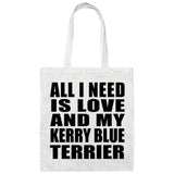 All I Need Is Love And My Kerry Blue Terrier - Tote Bag White