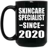 Skincare Specialist Since 2020 - 15oz Coffee Mug Black