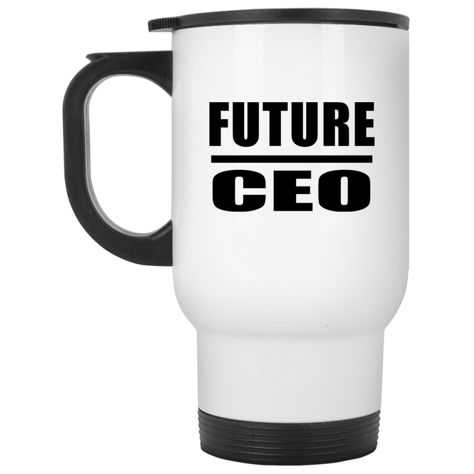 Future CEO - White Travel Mug