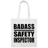 Badass Safety Inspector - Tote Bag White