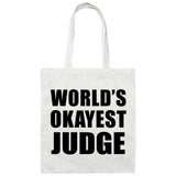 World's Okayest Judge - Tote Bag White