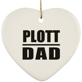 Plott Dad - Heart Ornament