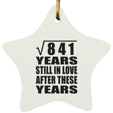 29th Anniversary Square Root of 841 Years Still In Love - Star Ornament