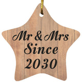 Anniversary Mr & Mrs Since 2030 - Star Ornament C