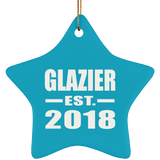 Glazier Established EST. 2018 - Star Ornament