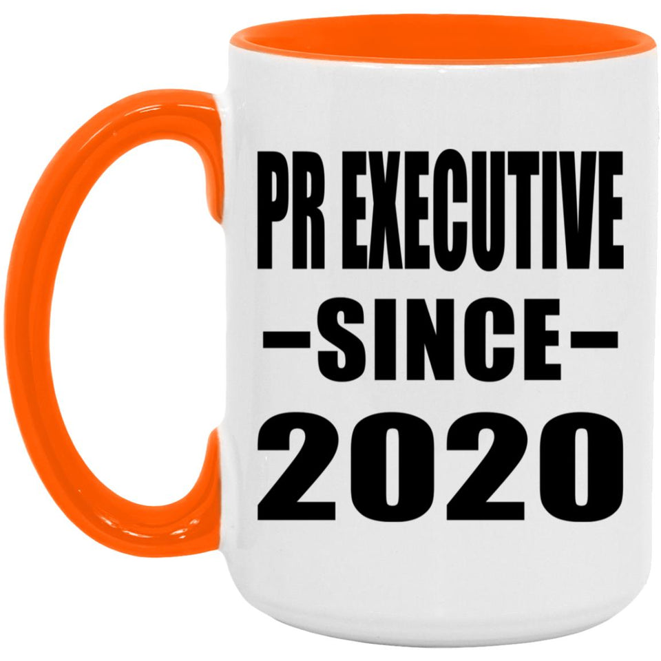 Pr Executive Since 2020 - 15oz Accent Mug Orange