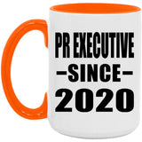 Pr Executive Since 2020 - 15oz Accent Mug Orange