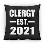 Clergy Established EST. 2021 - Throw Pillow Black