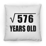 24th Birthday Square Root of 576 Years Old - Throw Pillow