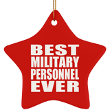 Best Military Personnel Ever - Star Ornament