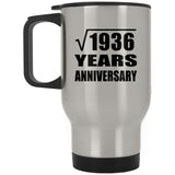 44th Anniversary Square Root of 1936 Years Anniversary - Silver Travel Mug