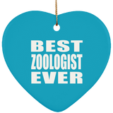 Best Zoologist Ever - Heart Ornament