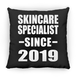 Skincare Specialist Since 2019 - Throw Pillow Black