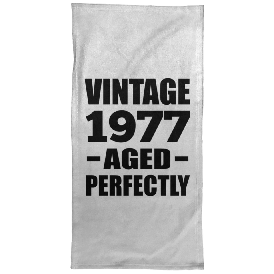 47th Birthday Vintage 1977 Aged Perfectly - Hand Towel