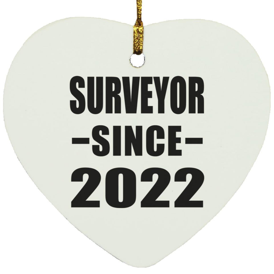 Surveyor Since 2022 - Heart Ornament