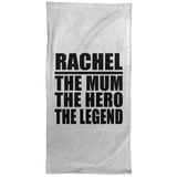 Rachel The Mum The Hero The Legend - Hand Towel