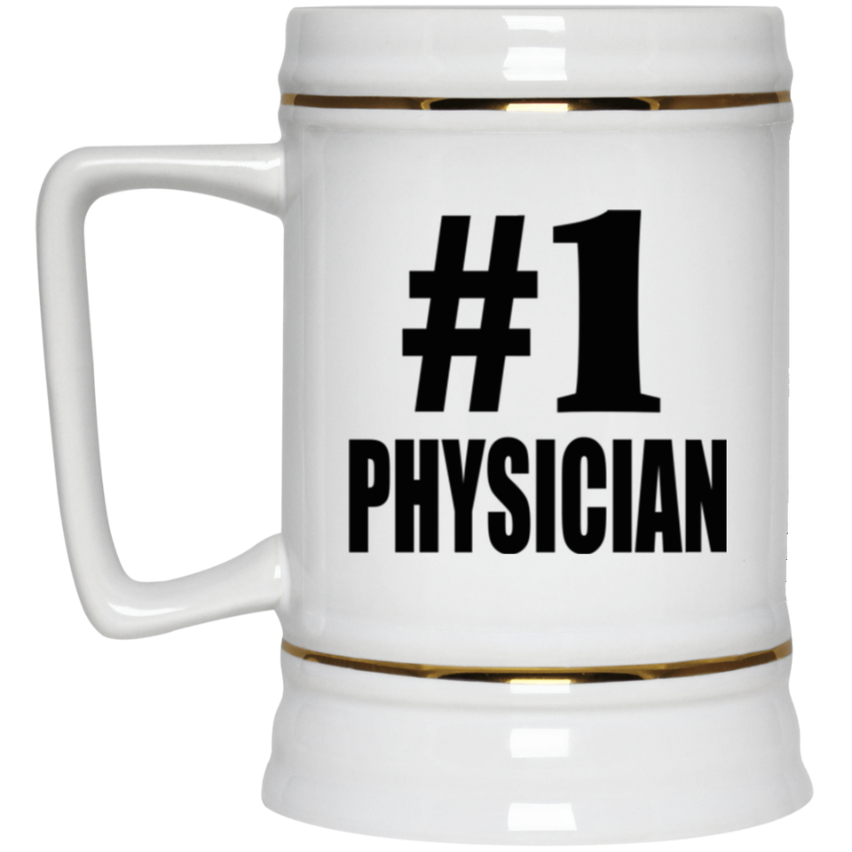 Number One #1 Physician - Beer Stein