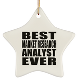 Best Market Research Analyst Ever - Star Ornament