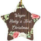 Wayne Baby's First Christmas - Star Ornament A