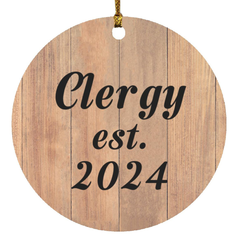 Clergy Established Est. 2024 - Circle Ornament C