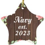 Navy Established Est. 2023 - Star Ornament A