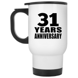 31st Anniversary 31 Years - White Travel Mug